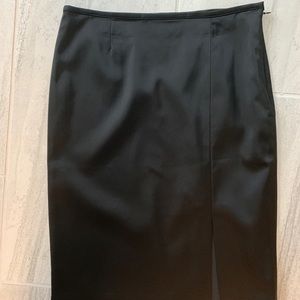 Black satin skirt from White House Black Market